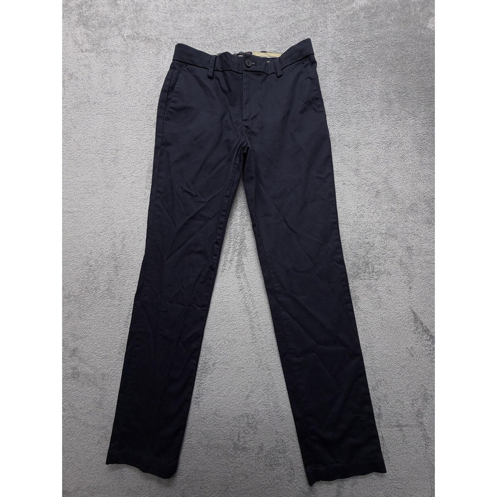 Dockers‎ Pants Mens Measured 30x30 Navy Signature Khaki Slim Chino Flex Stretch